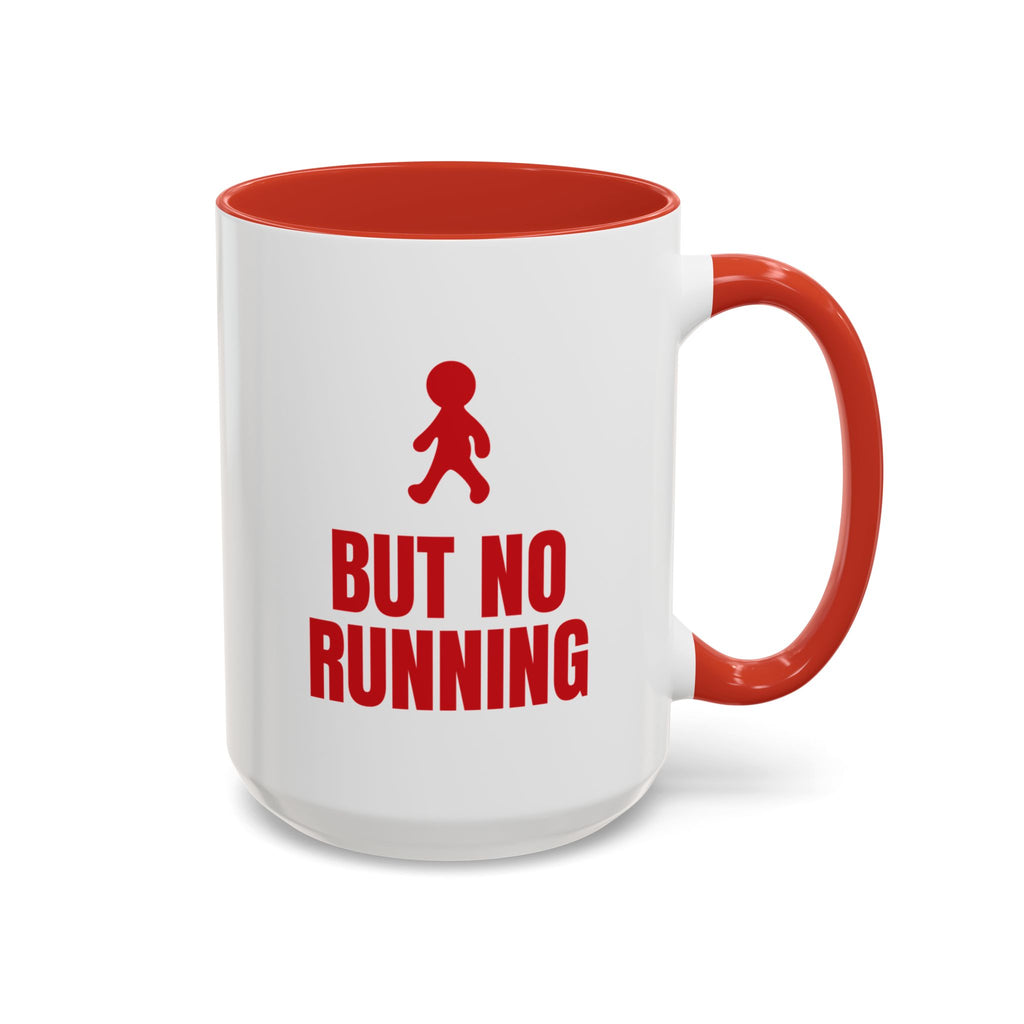 Deck the Halls But No Running Mug (Colored Handle)