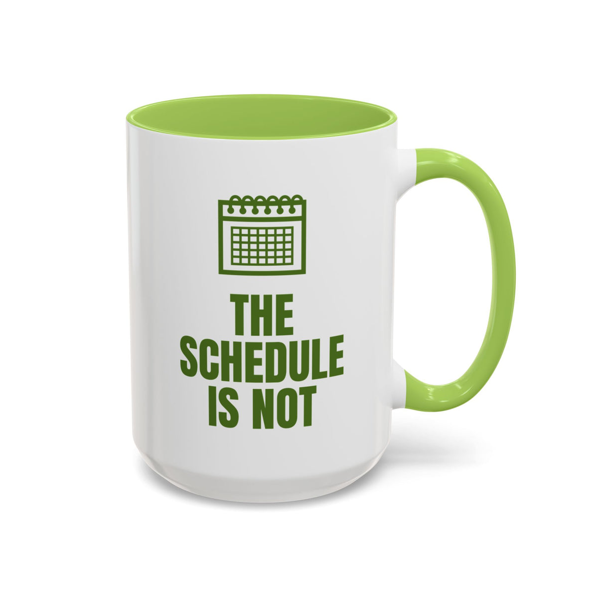 The Patient Is Stable The Schedule Is Not Mug (Colored Handle)