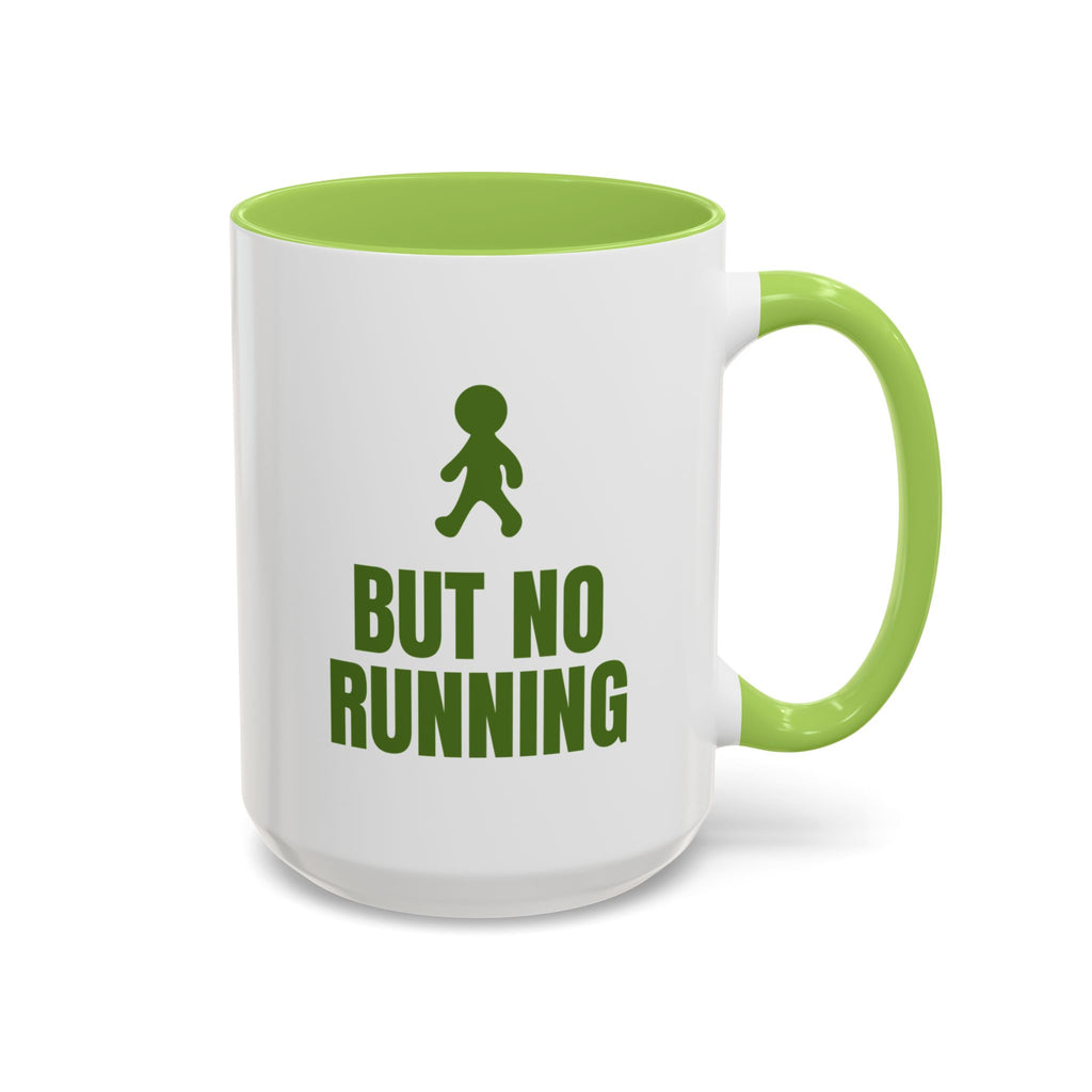 Deck the Halls But No Running Mug (Colored Handle)