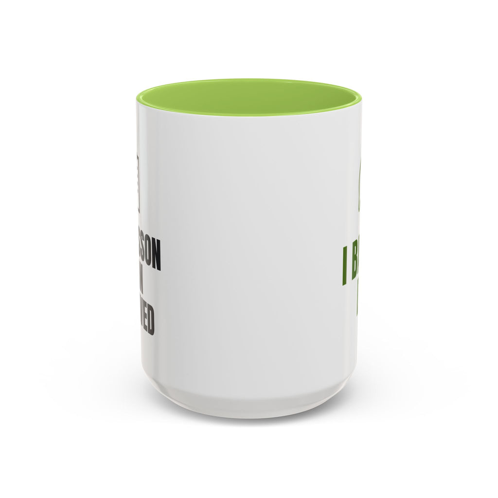 The Lesson Plan Survived I Barely Did Mug (Colored Handle)