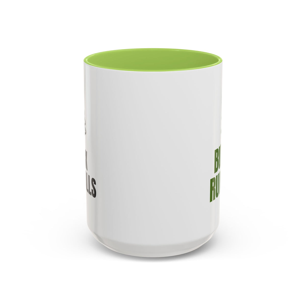 Deck the Halls But No Running Mug (Colored Handle)