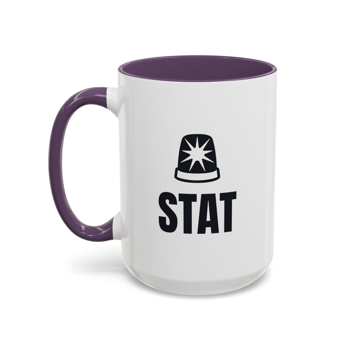 Stat Is Not a Vibe Mug (Colored Handle)