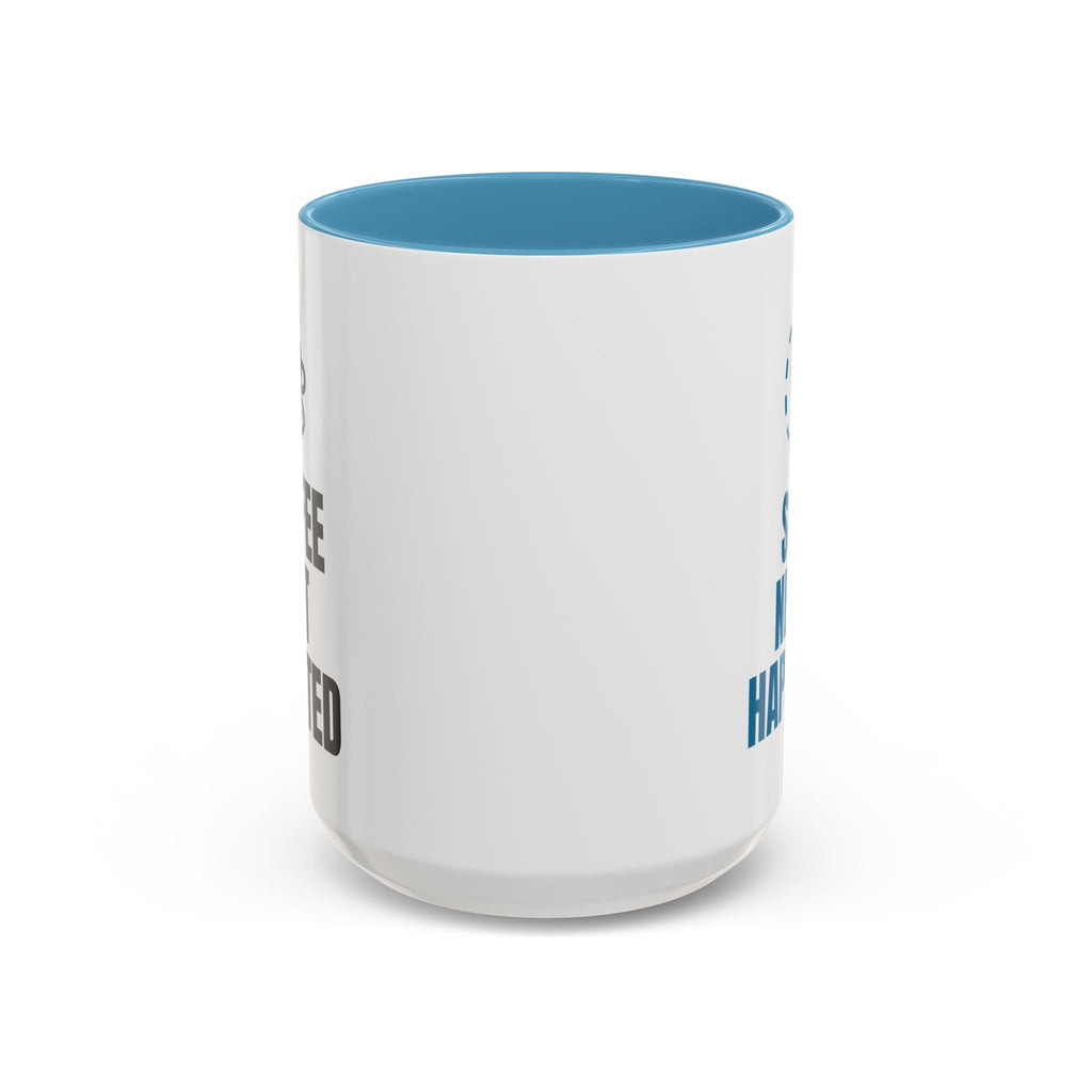 Coffee Not Charted So It Never Happened Mug (Colored Handle)