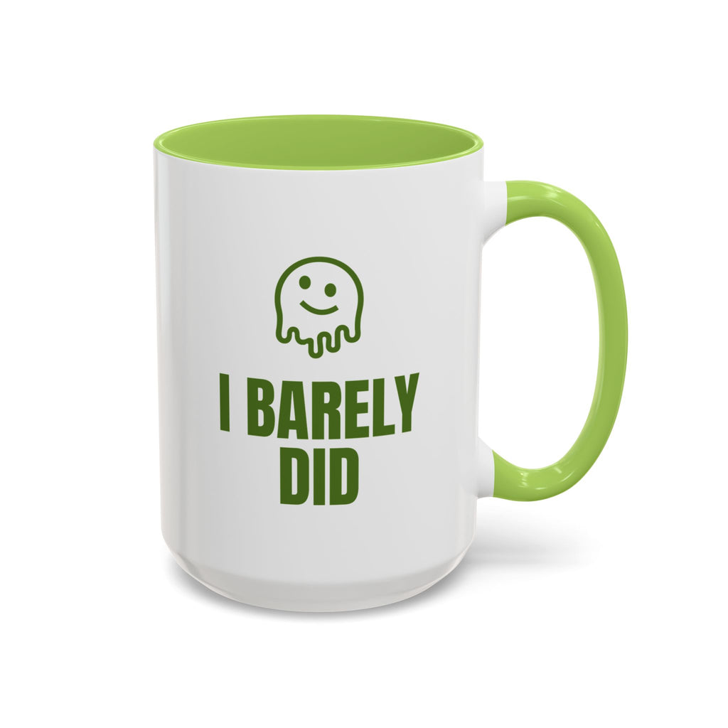 The Lesson Plan Survived I Barely Did Mug (Colored Handle)