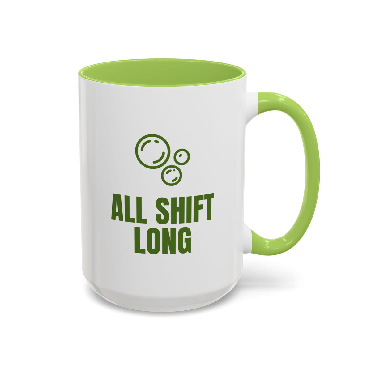 I Wash My Hands of This All Shift Long Mug (Colored Handle)