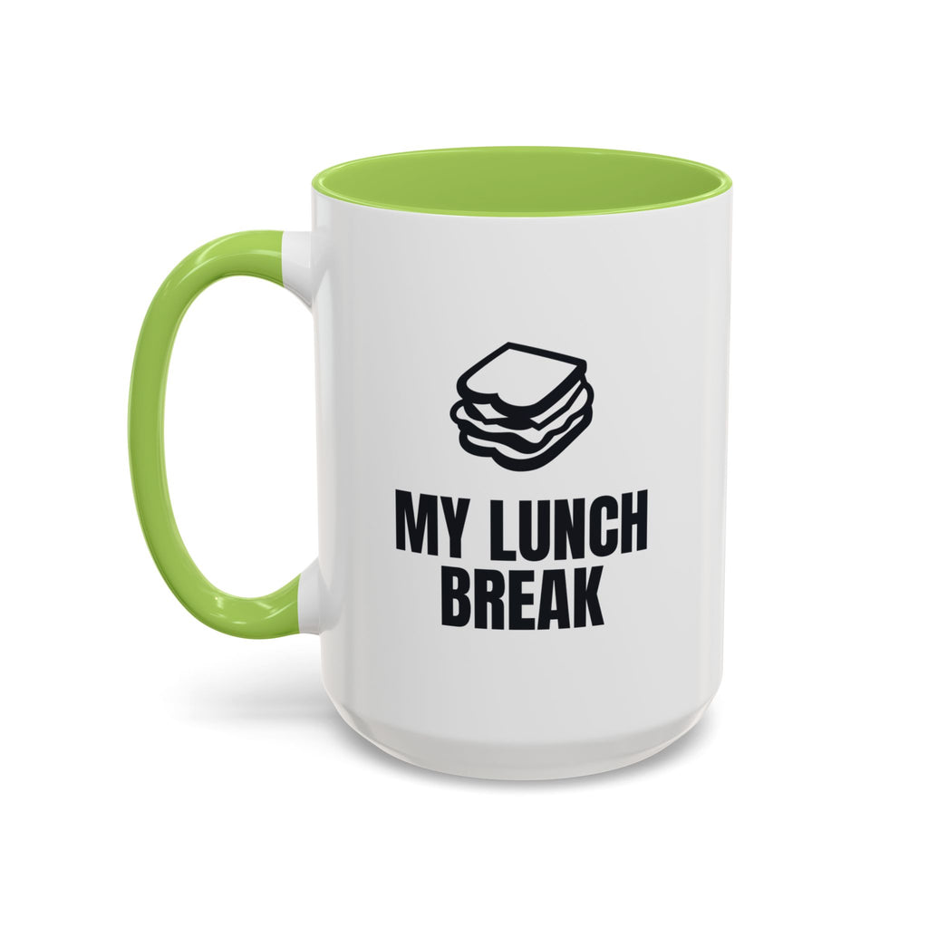 My Lunch Break Is a Rumor Mug (Colored Handle)
