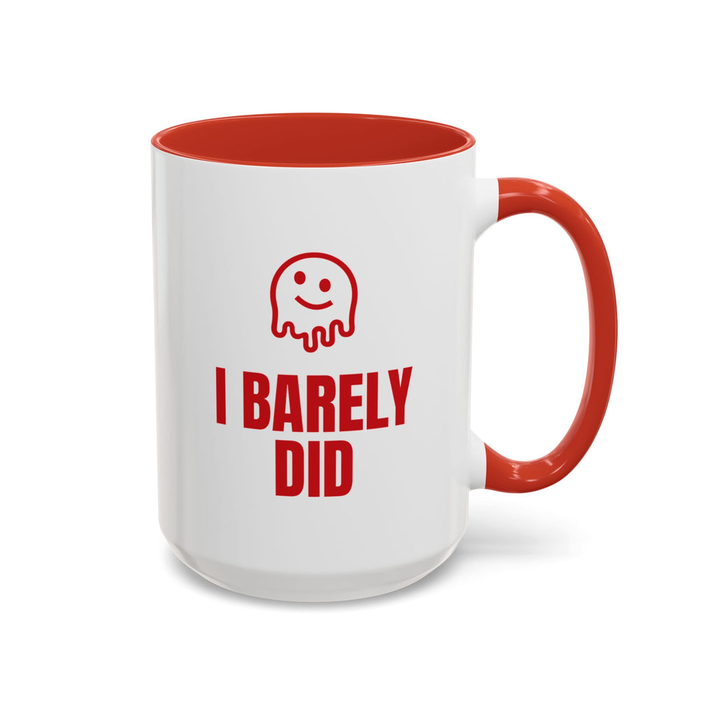 The Lesson Plan Survived I Barely Did Mug (Colored Handle)