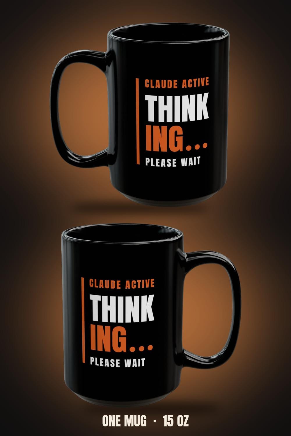 Claude Active | Please Wait Developer Mug (Black 15oz)