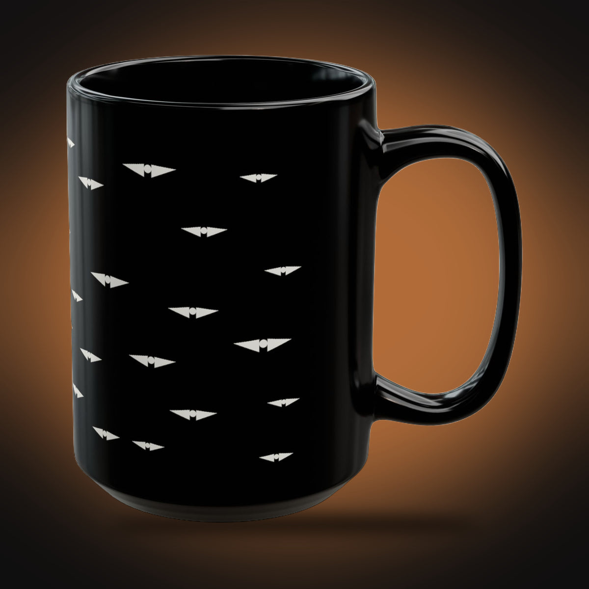 Happy Halloween Bats Mug (right view)