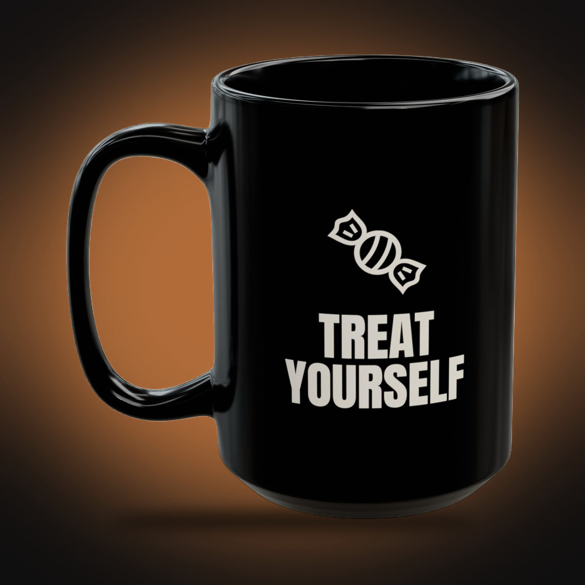 Treat Yourself, Trick the Rest Mug (left view)