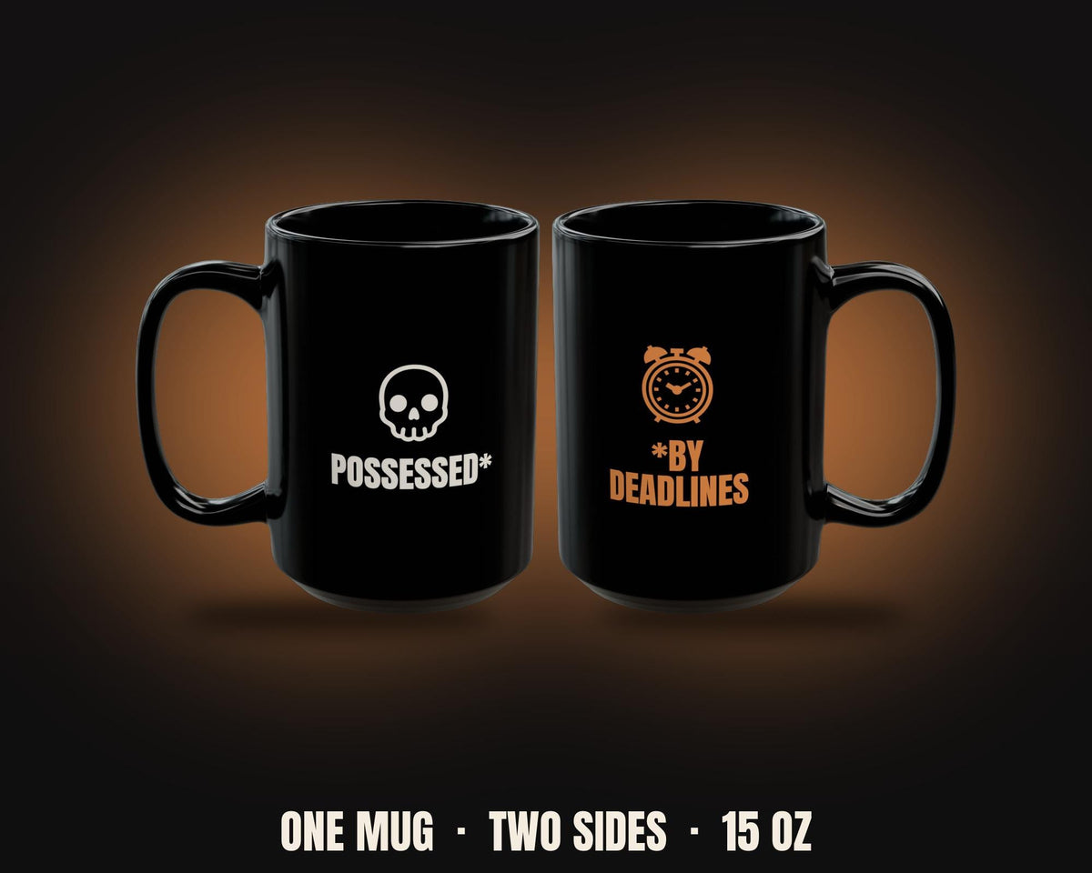 Possessed By Deadlines Mug | Funny Office Halloween Coworker Gift