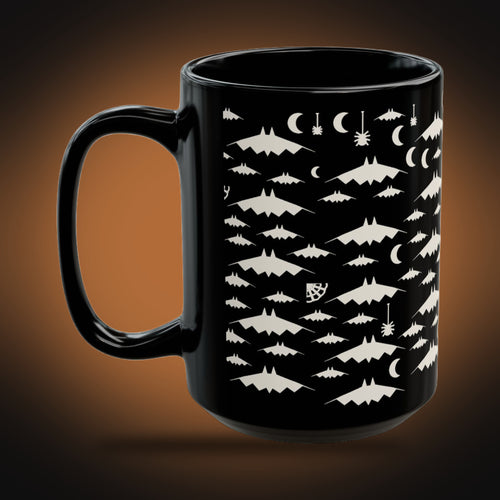 Bats & Spiders Wallpaper Mug (left view)