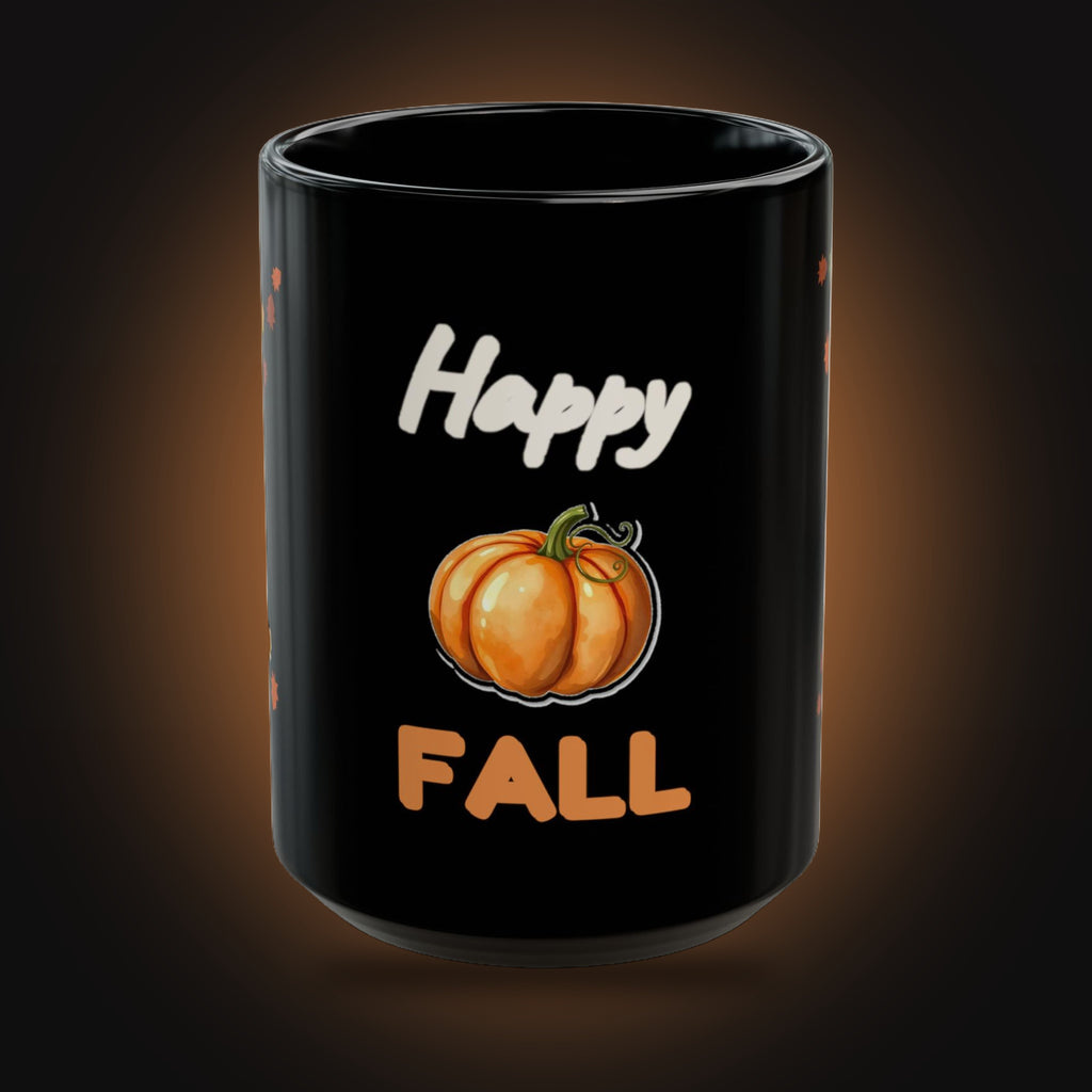 Happy Fall Pumpkin Mug (front view)