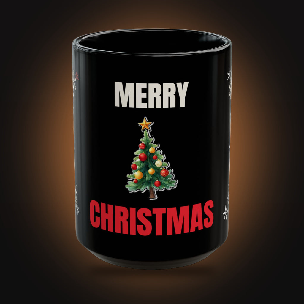 Merry Christmas Tree Mug (front view)