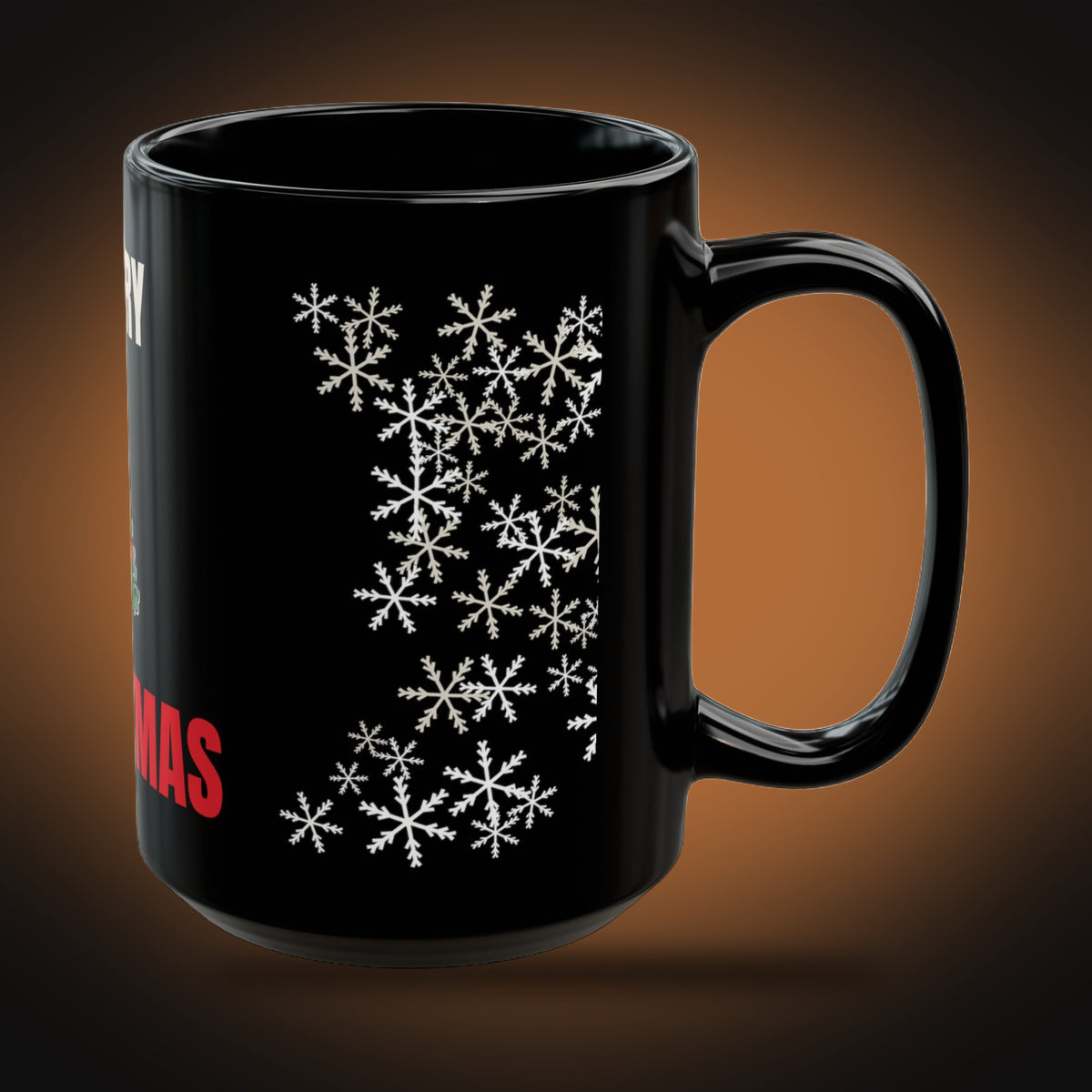 Merry Christmas Tree Mug (right view)