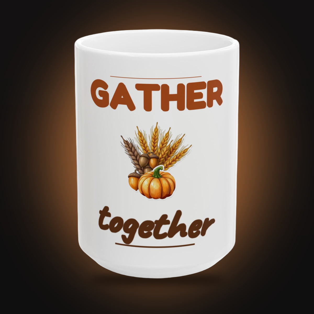 Gather Together Autumn Mug (front view)