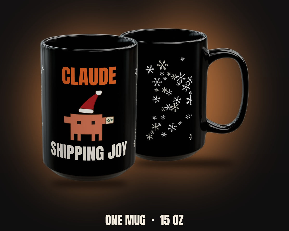 Santa Claude Delivering Code Mug