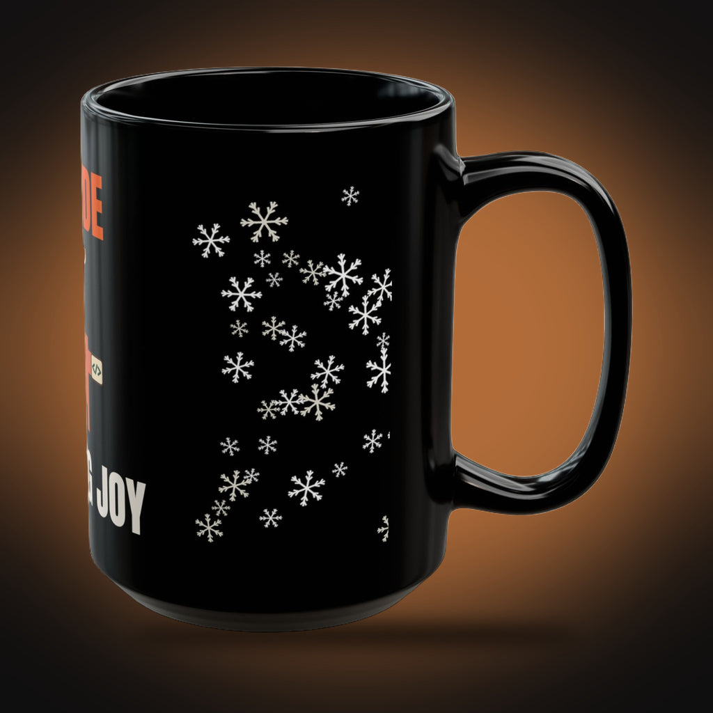 Santa Claude Delivering Code Mug (right view)
