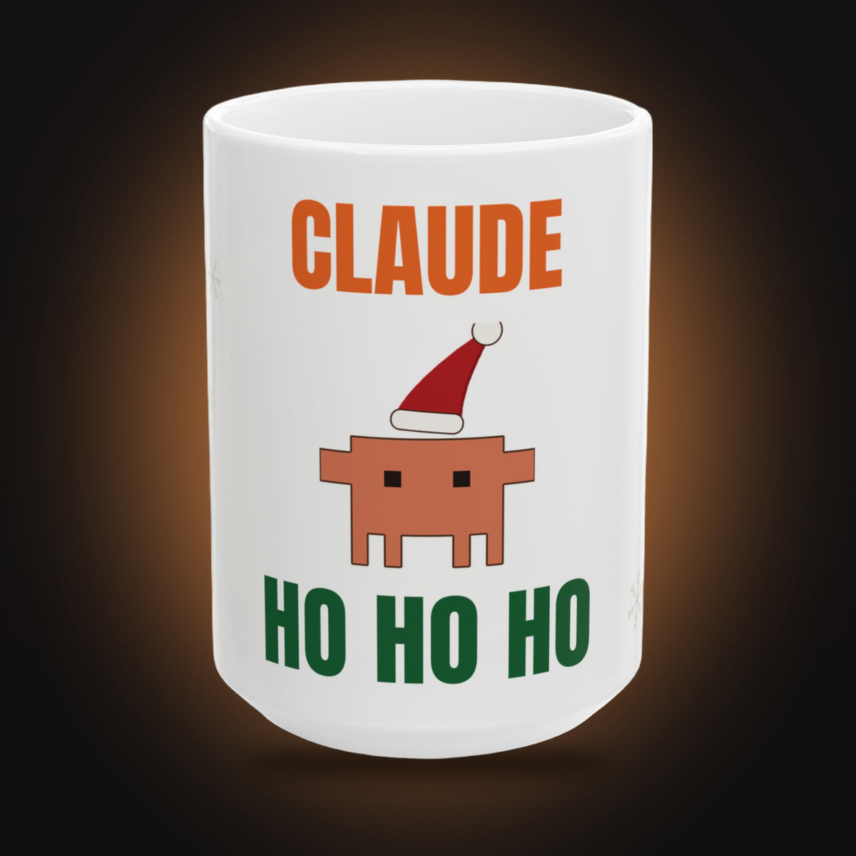 Santa Claude Character Mug (White) (front view)