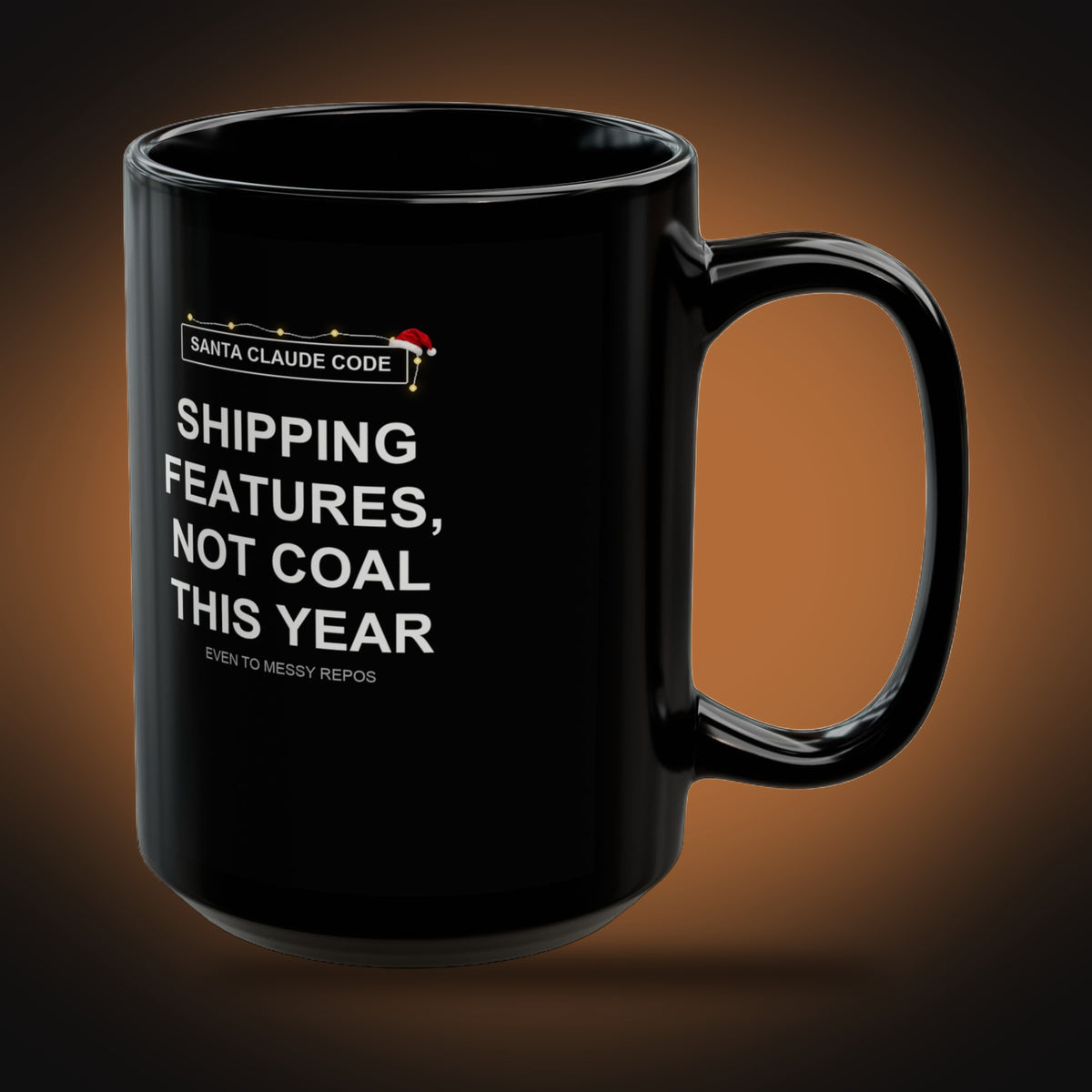 Santa Claude Code Mug (right view)