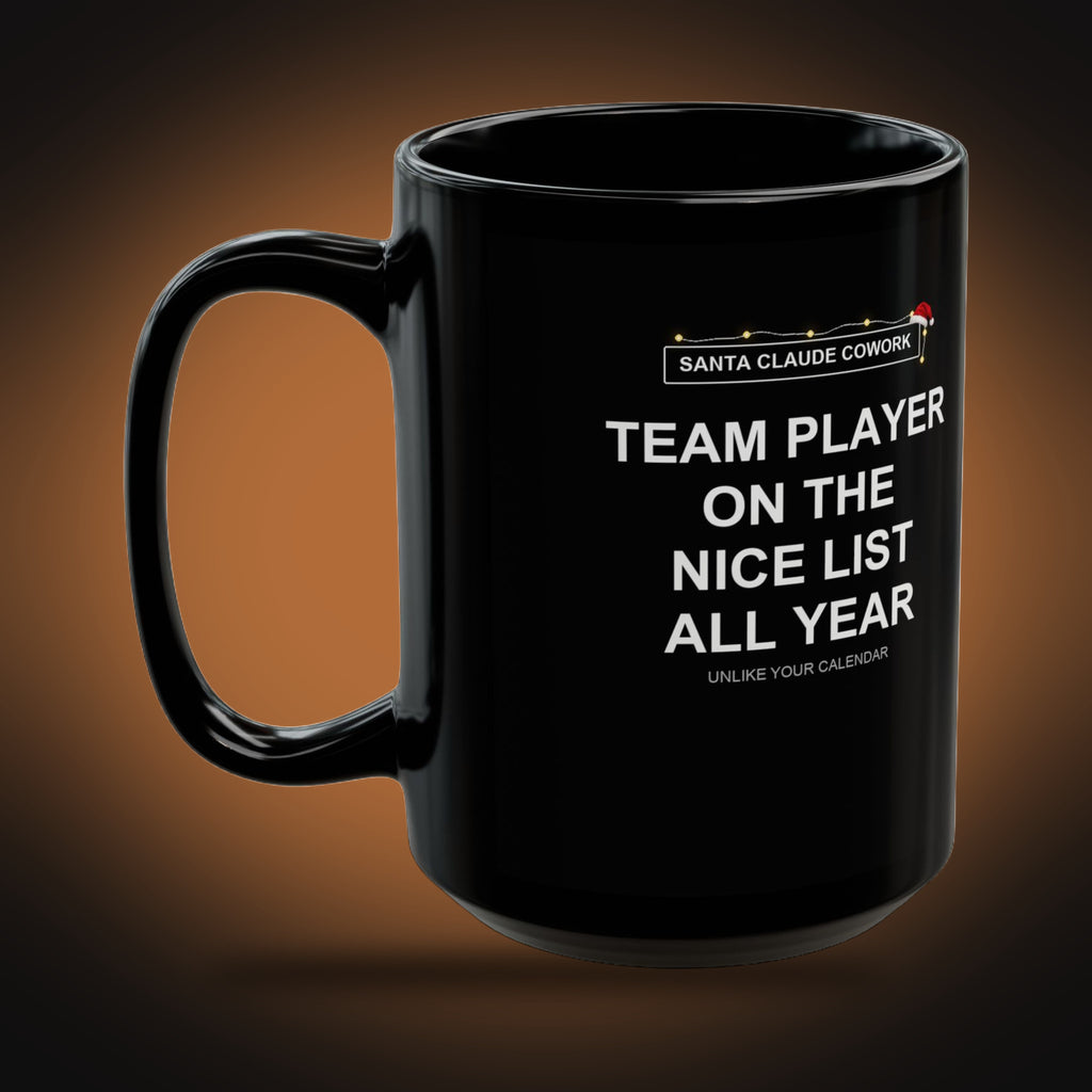 Santa Claude Cowork Mug (left view)