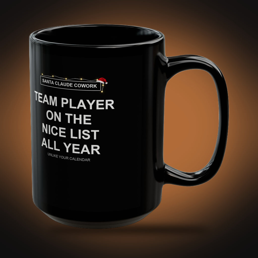 Santa Claude Cowork Mug (right view)