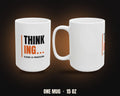 Thinking... | Claude AI Developer Mug (White 15oz)