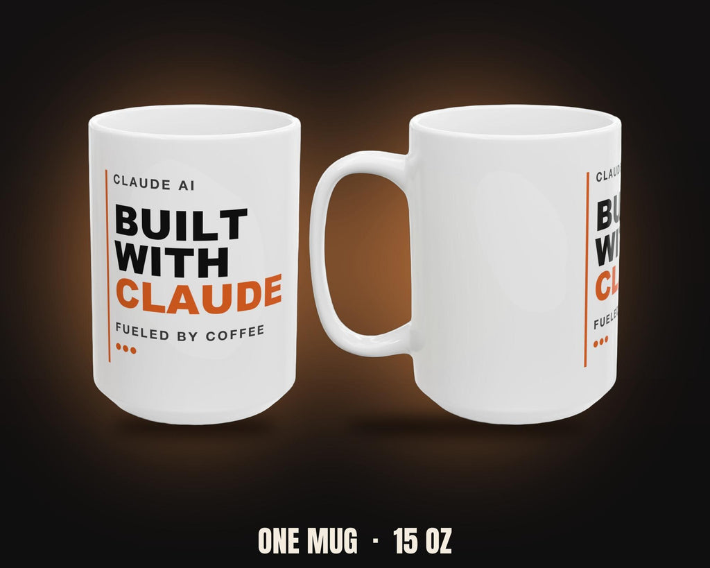 Built With Claude | Orange Edition Mug (White 15oz)