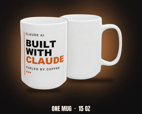 Built With Claude Orange Edition Mug (White)