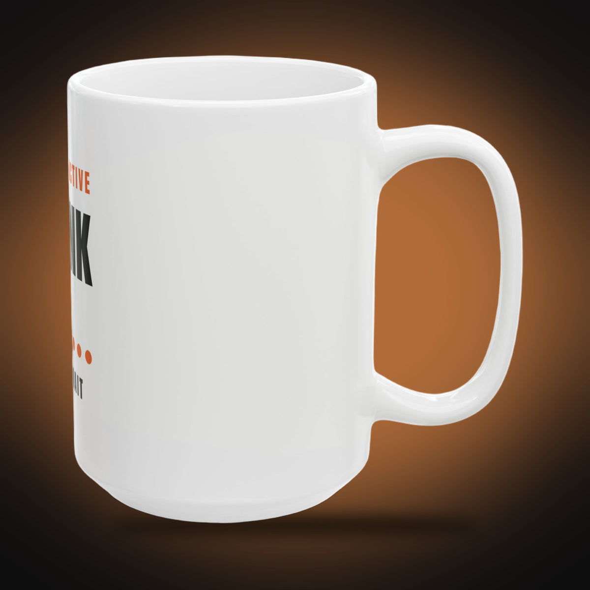 Claude Active, Please Wait Mug (White) (right view)