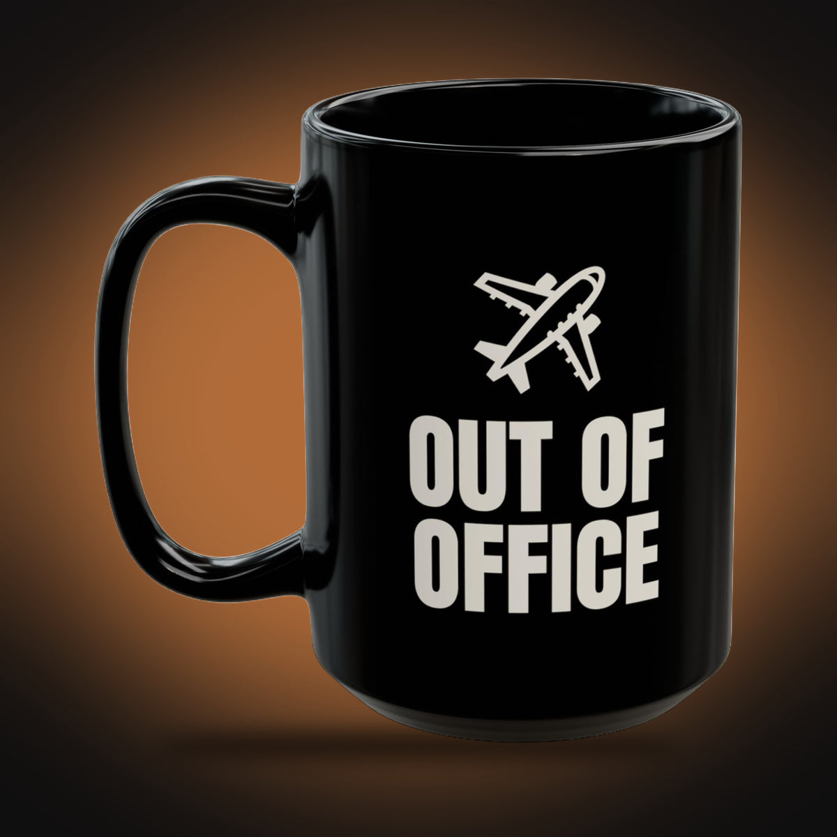 Out of Office, Until January Mug (left view)