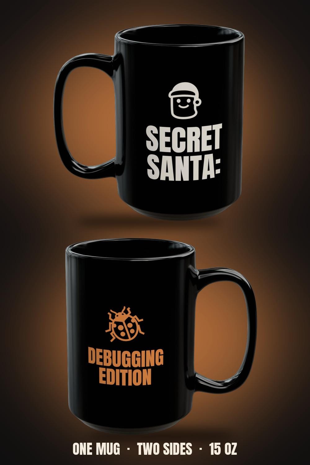 Secret Santa Debugging Edition Mug | Funny Programmer Coworker Gift 15oz