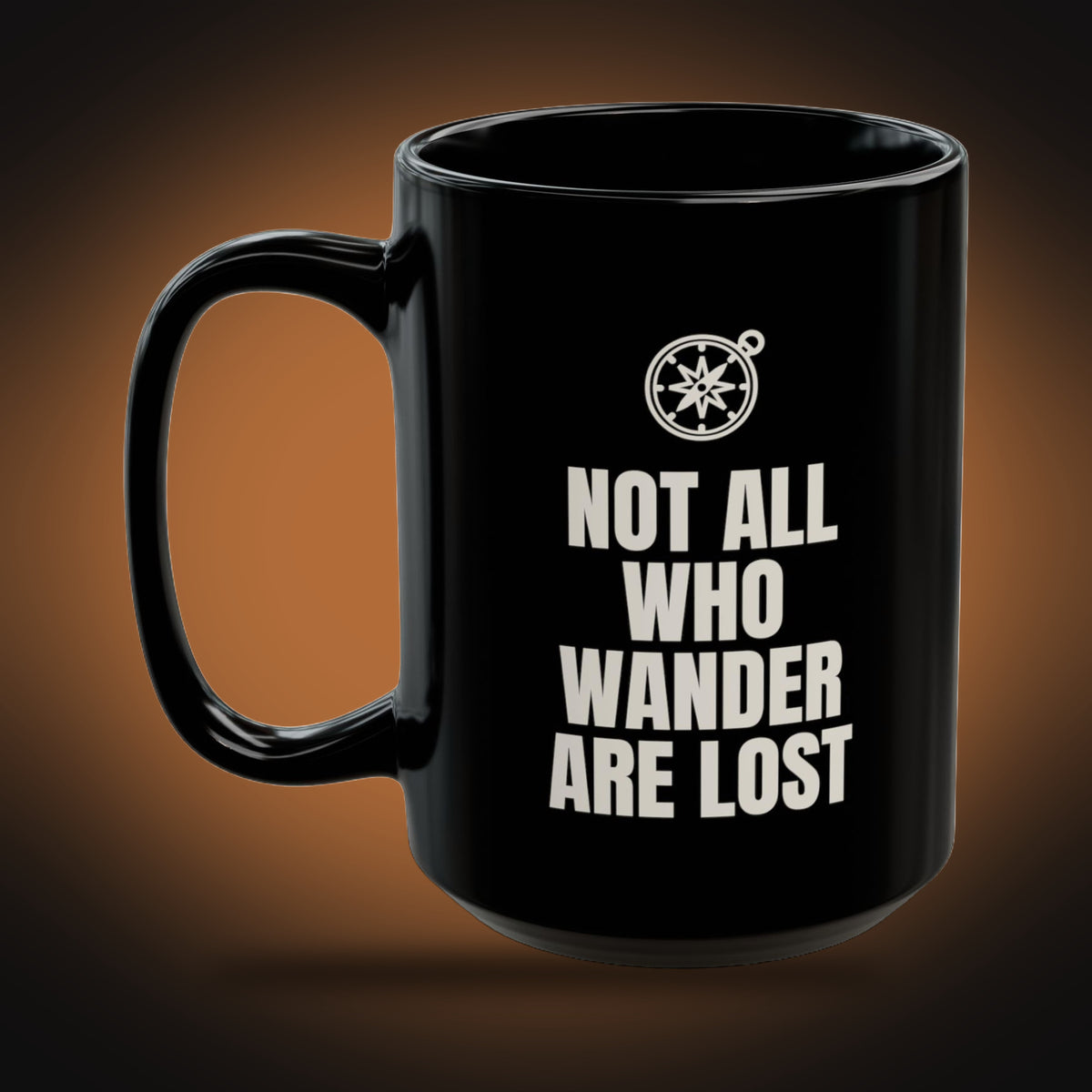 Not All Who Wander Are Lost Mug (left view)