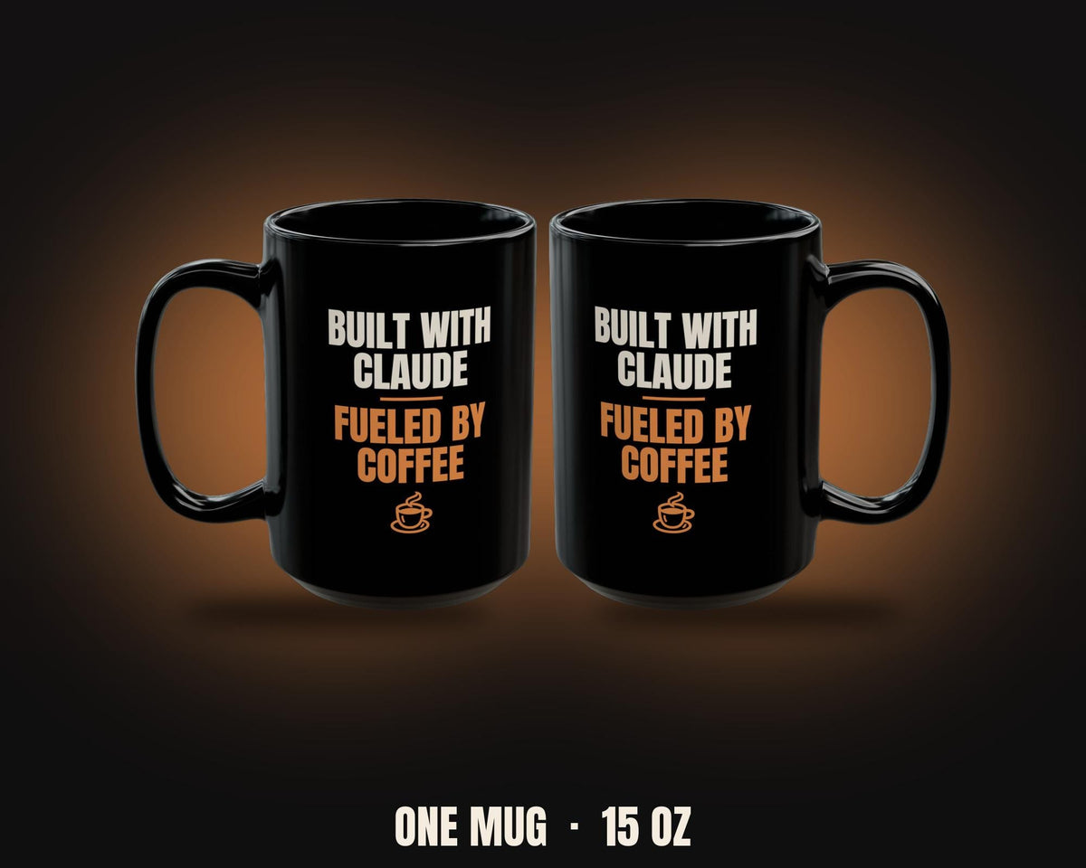 Built with Claude, Fueled by Coffee - Accent Bar Mug