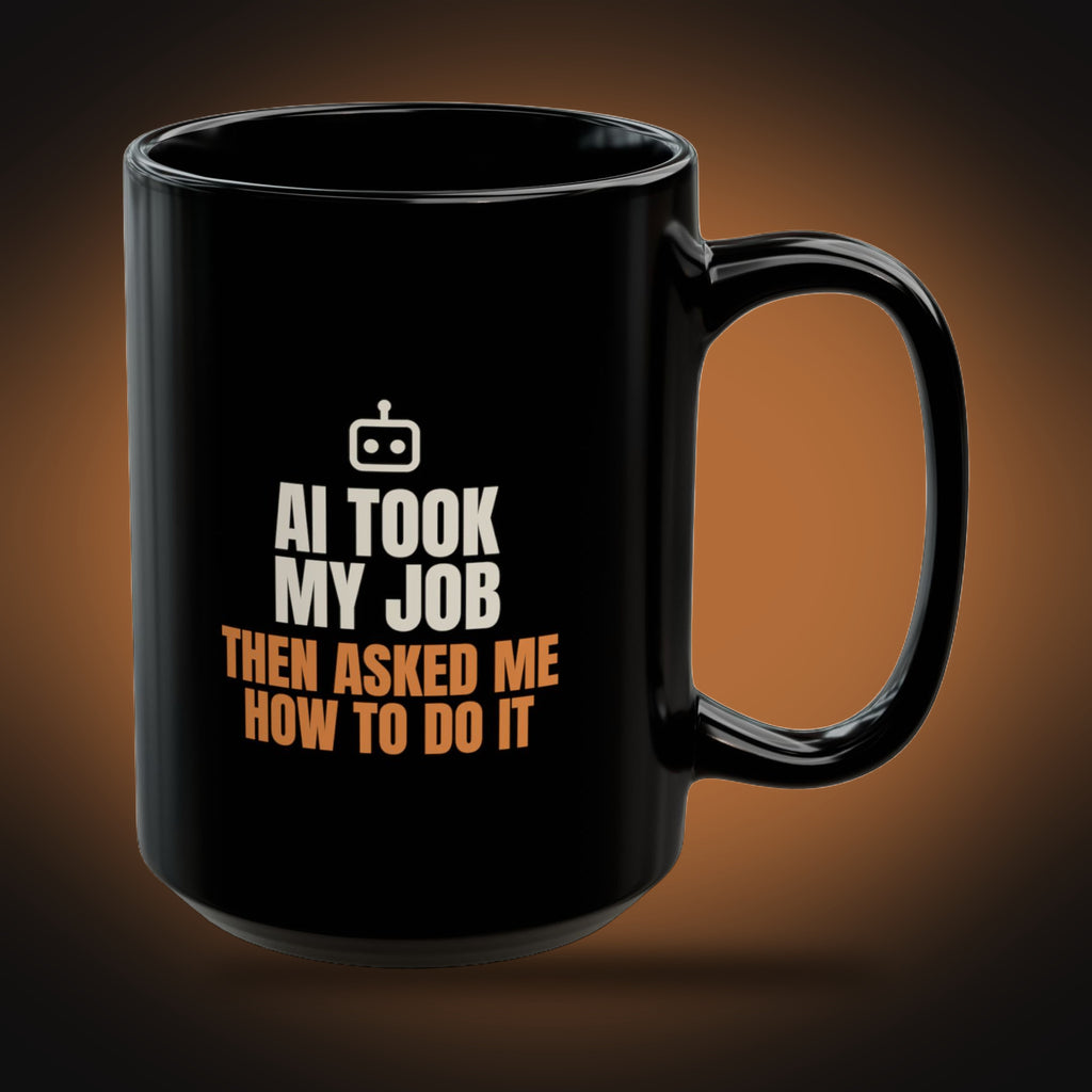 AI Took My Job Mug (Robot Icon) (right view)