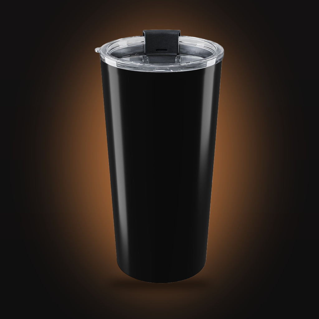 Built With Claude, Fueled By Coffee Tumbler (20oz) (back view)