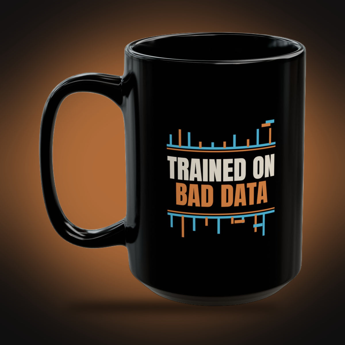 Trained on Bad Data Mug (left view)
