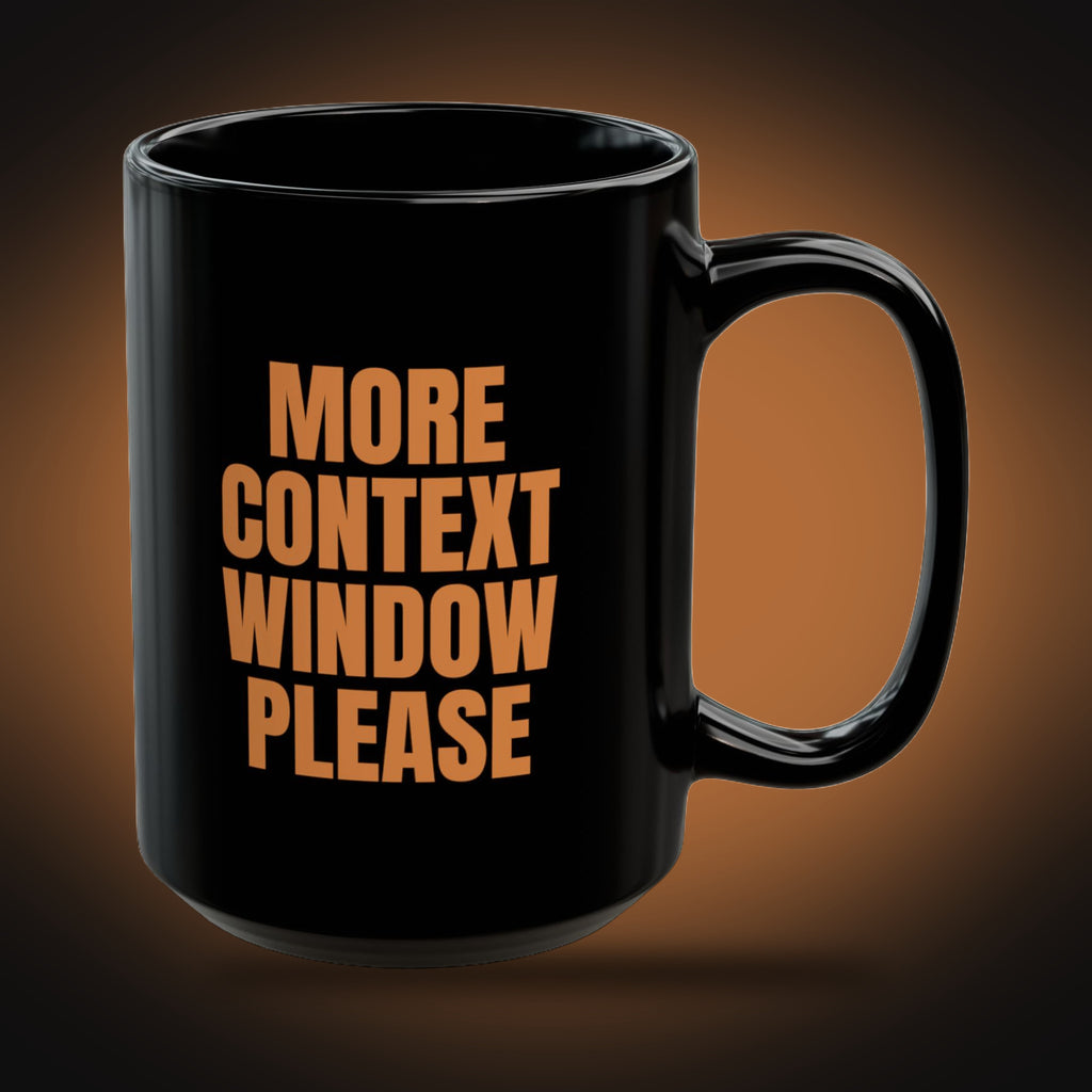 Dear Santa, More Context Window, Please Mug (right view)
