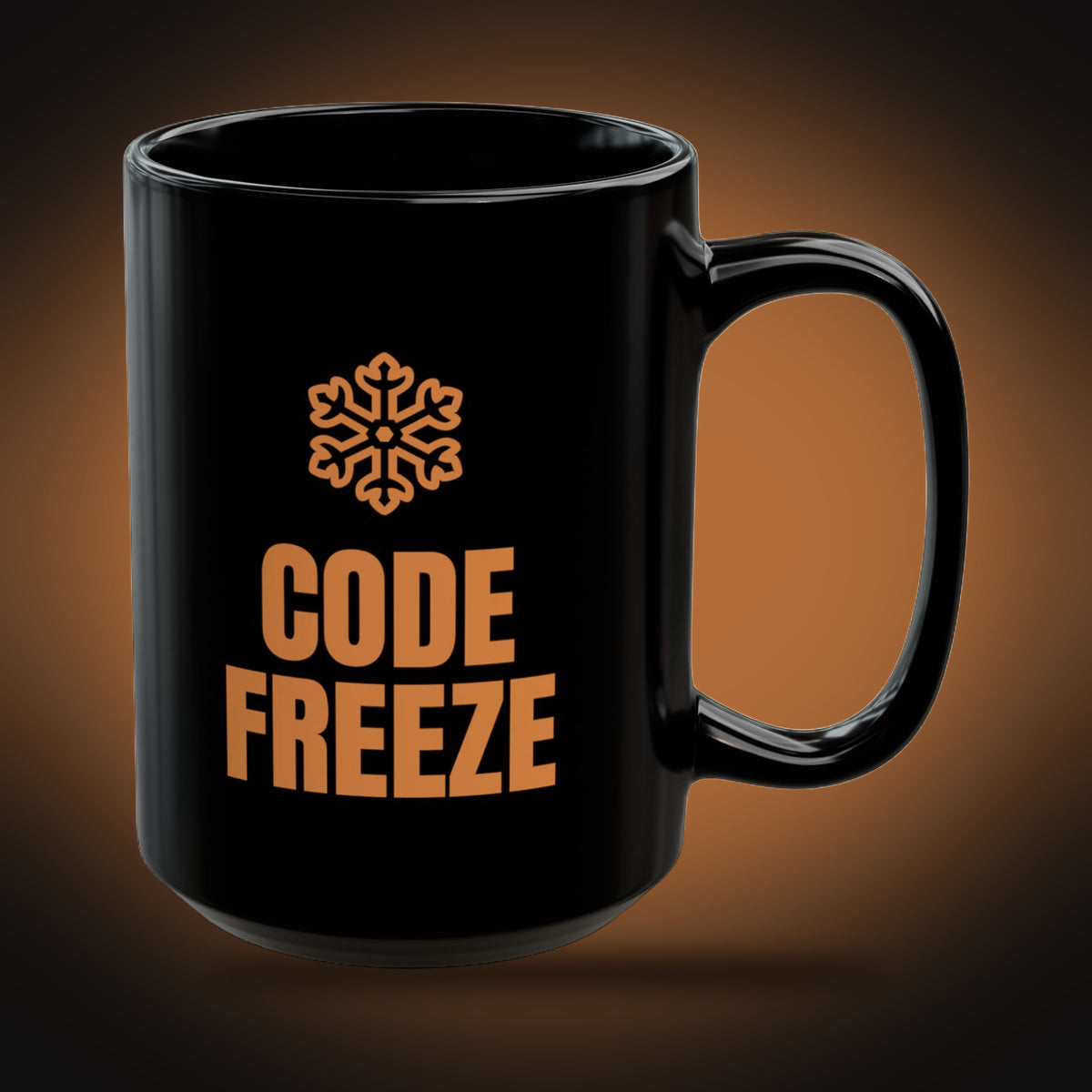 Our Favorite Tradition, Code Freeze Mug (right view)