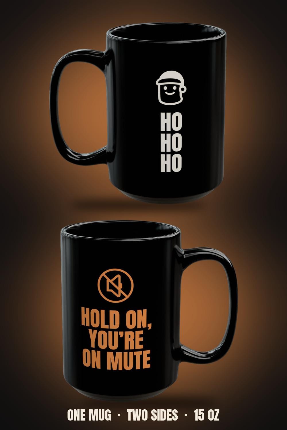 Ho Ho Ho Hold On You're On Mute Mug | Funny Remote Work Christmas Coffee Mug 15oz