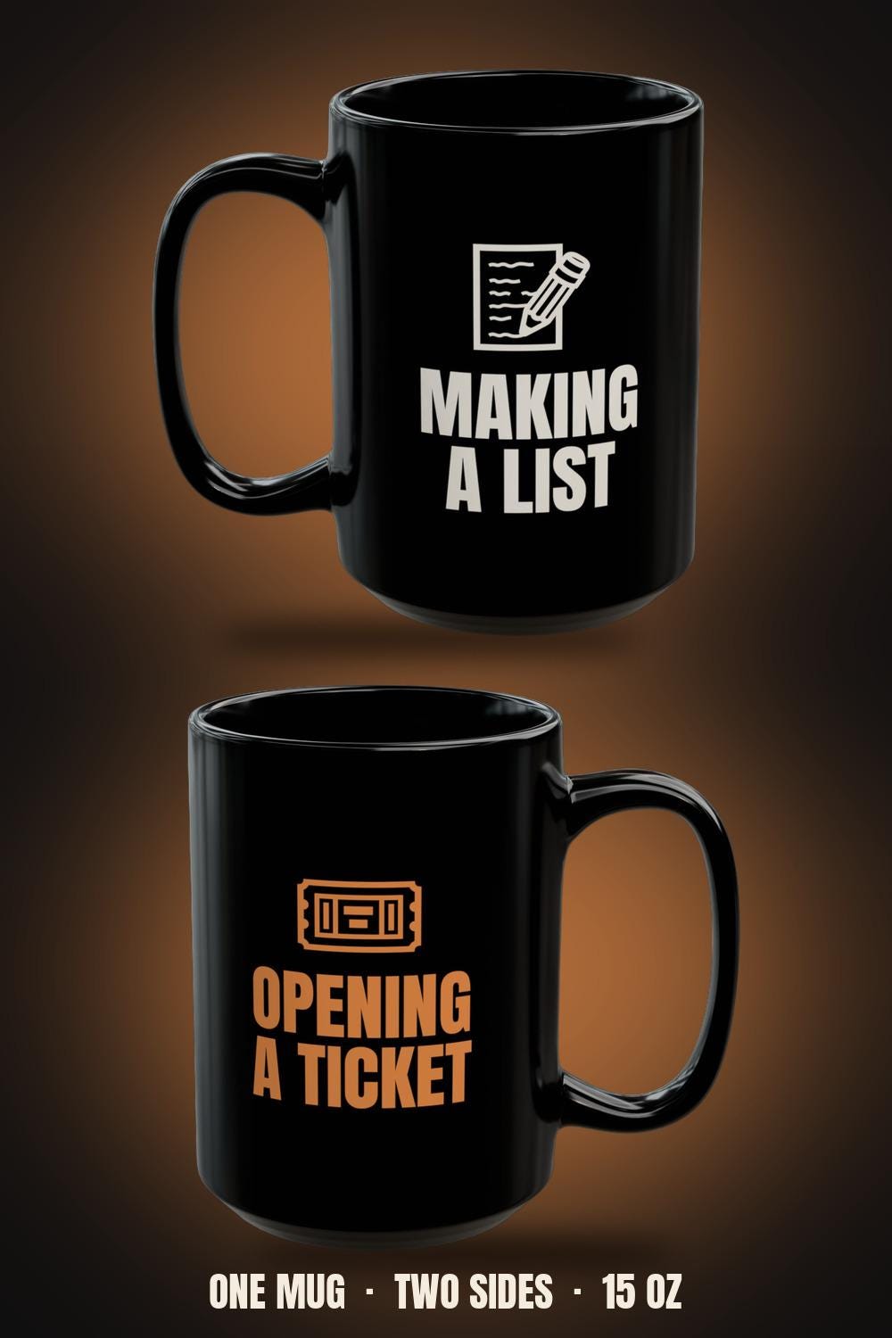 Making a List Opening a Ticket Mug | Funny IT Christmas Coffee Mug 15oz