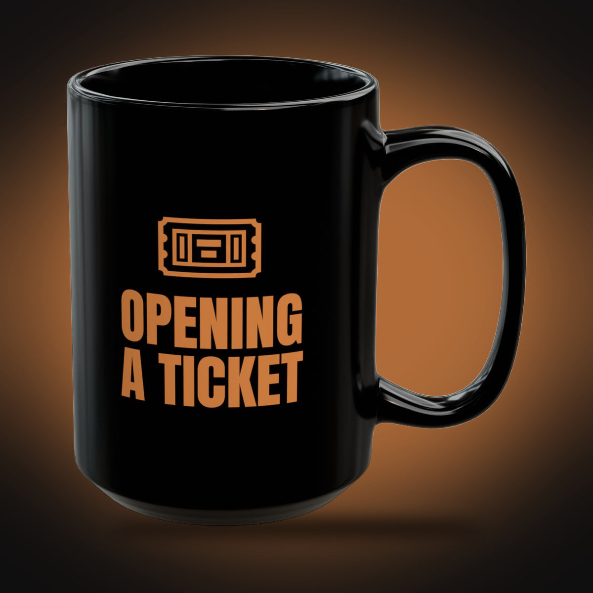 Making a List, Opening a Ticket Mug (right view)