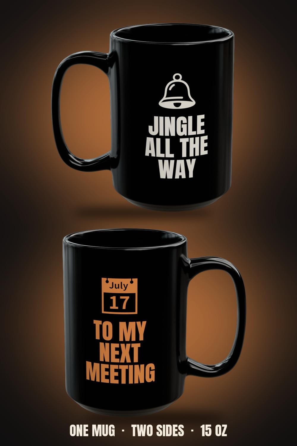 Jingle All the Way To My Next Meeting Mug | Funny Office Christmas Coffee Mug 15oz