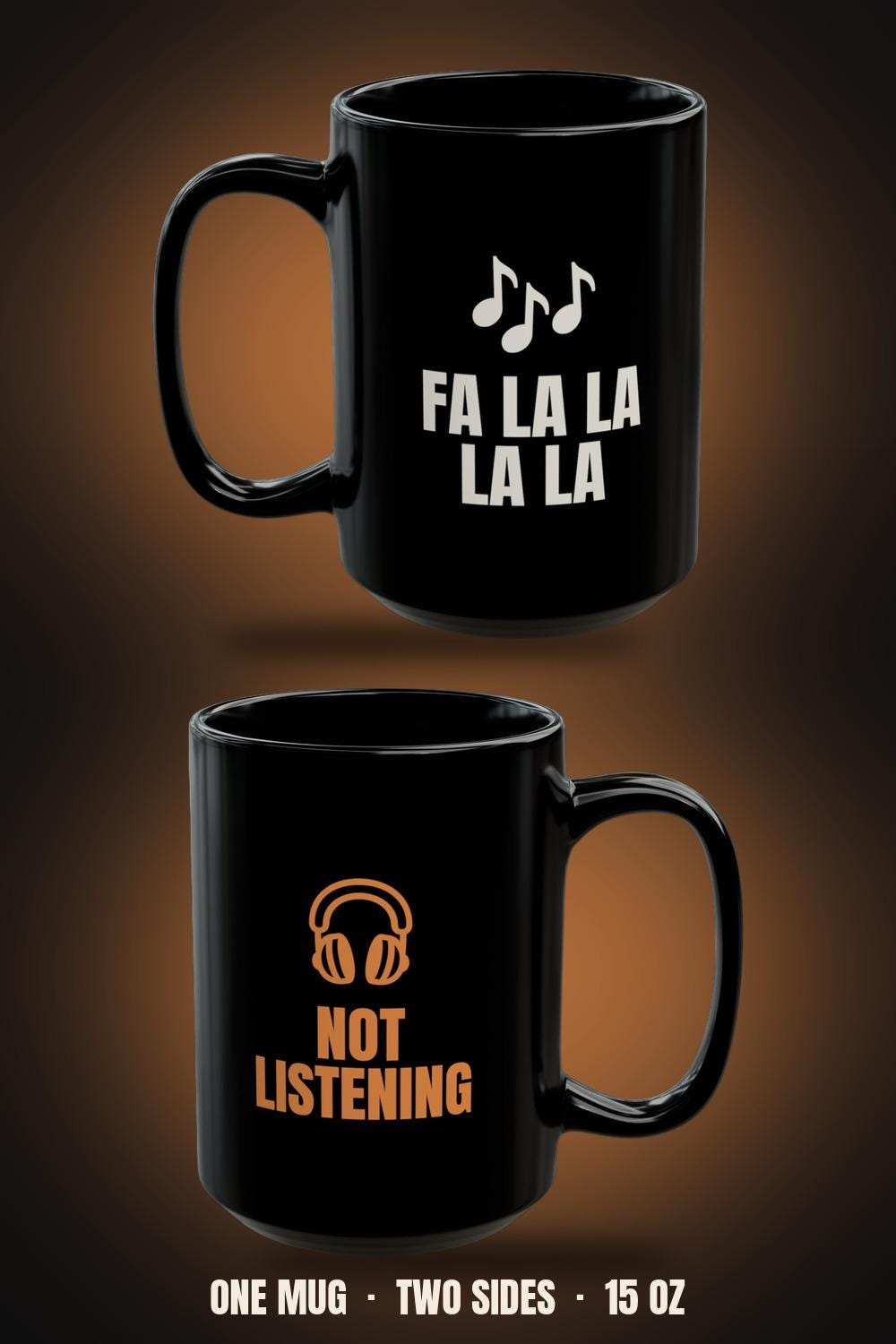 Fa La La La La Not Listening Mug | Funny Introvert Christmas Coffee Mug 15oz