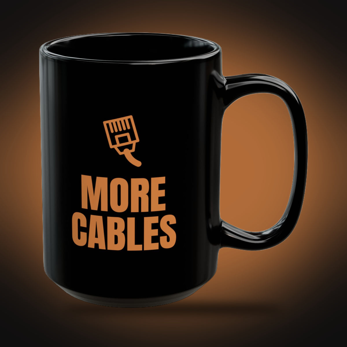 Santa Brought, More Cables Mug (right view)