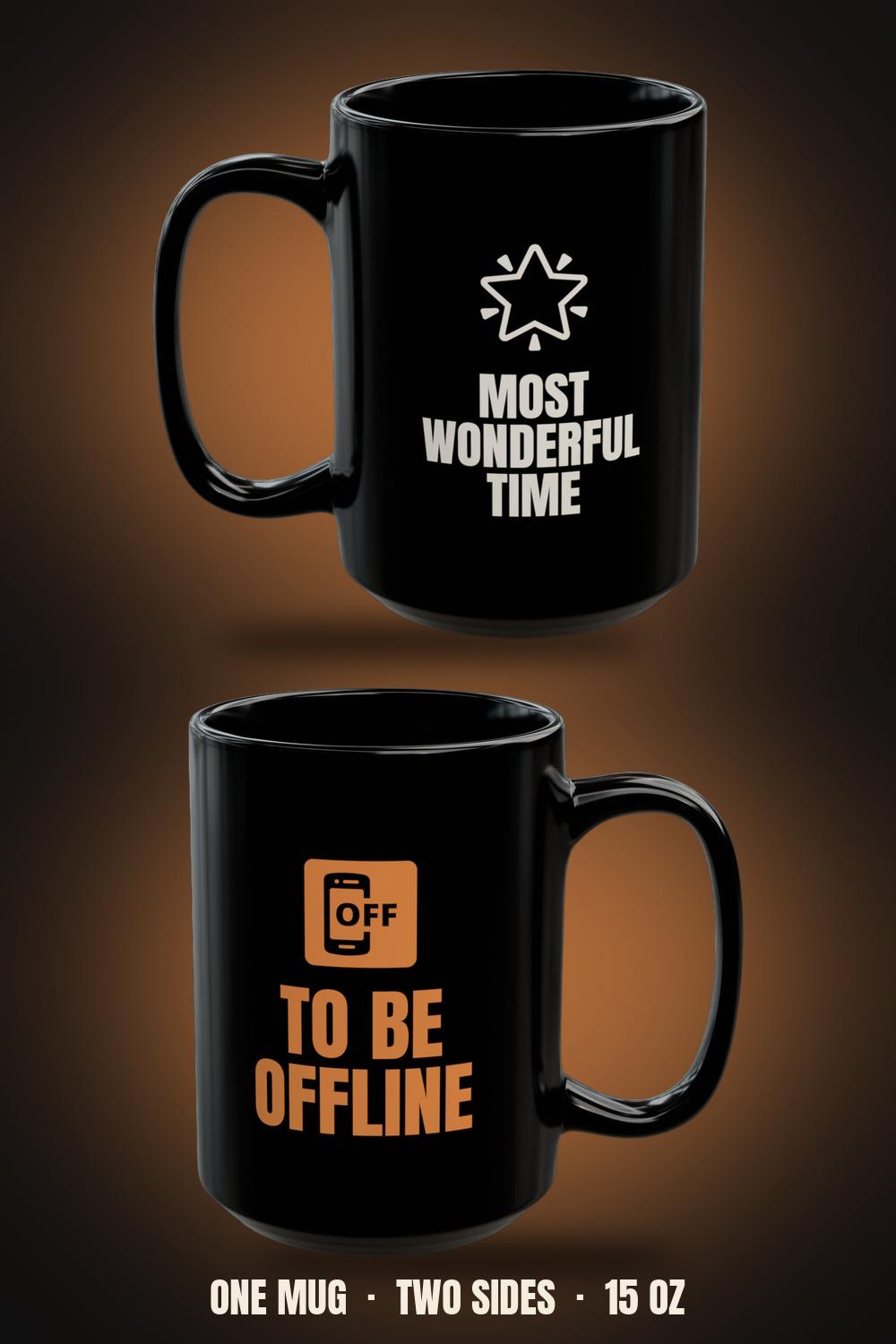 Most Wonderful Time To Be Offline Mug | Funny Christmas Coffee Mug 15oz
