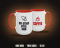 My Other Vital Sign Coffee Mug | Funny Nurse Coffee Mug, Colored Handle 15oz